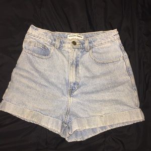 American Apparel High Waisted Shorts